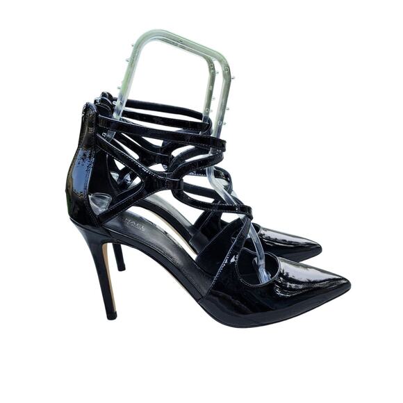 Michael Kors Catia Patent Leather Stiletto Heels 9 - Picture 3 of 11